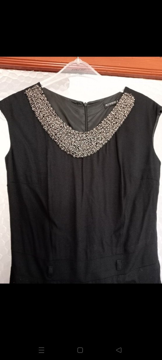 SİYAH BOHEM UZUN KADIN / TULUM YAKASI İŞLEMELİ UZUN TULUM - Görsel 4