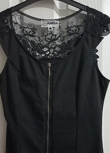 Y2K VİNTAGE GOTH COQUETTE DANTELLİ ELBİSE - Görsel 10