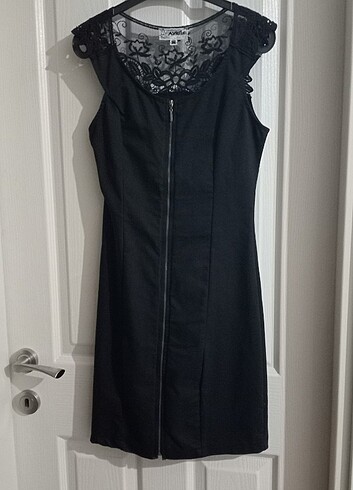 Y2K VİNTAGE GOTH COQUETTE DANTELLİ ELBİSE - Görsel 12