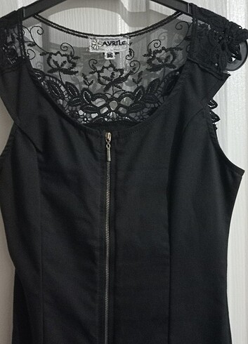 Y2K VİNTAGE GOTH COQUETTE DANTELLİ ELBİSE - Görsel 18