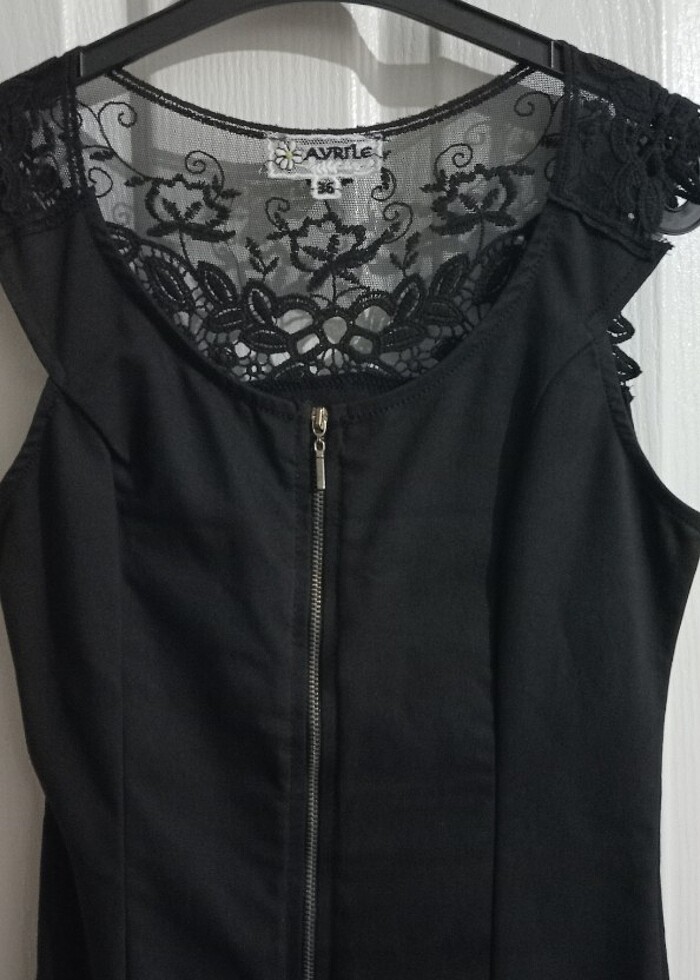 Y2K VİNTAGE GOTH COQUETTE DANTELLİ ELBİSE - Görsel 2