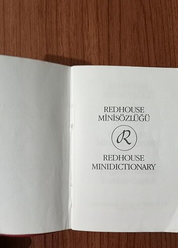 REDHOUSE MİNİ SÖZLÜK İNGİLİZCE-TÜRKÇE/İNGİLİZCE  - Görsel 3