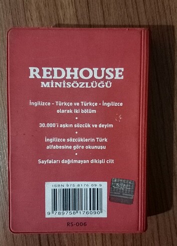 REDHOUSE MİNİ SÖZLÜK İNGİLİZCE-TÜRKÇE/İNGİLİZCE  - Görsel 6