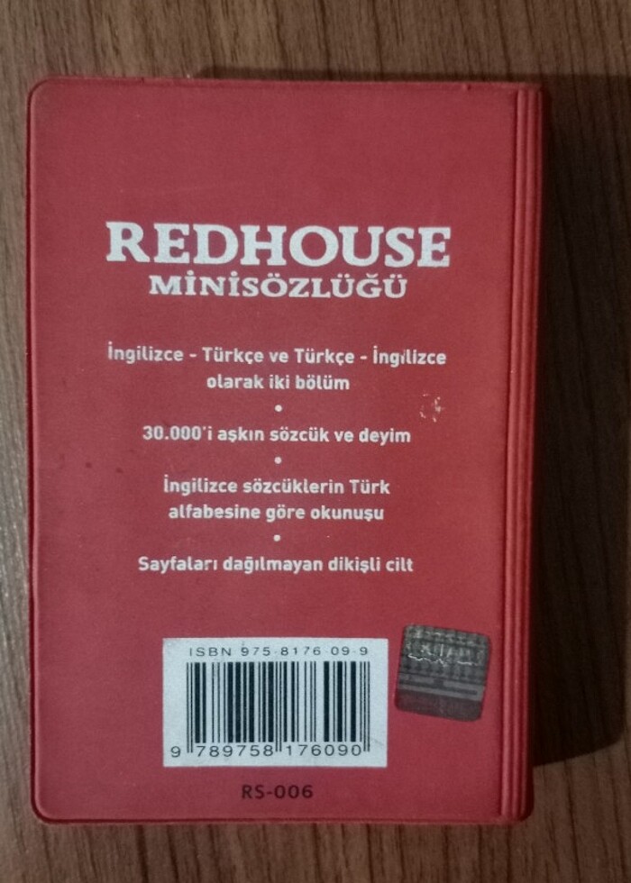 REDHOUSE MİNİ SÖZLÜK İNGİLİZCE-TÜRKÇE/İNGİLİZCE  - Görsel 2