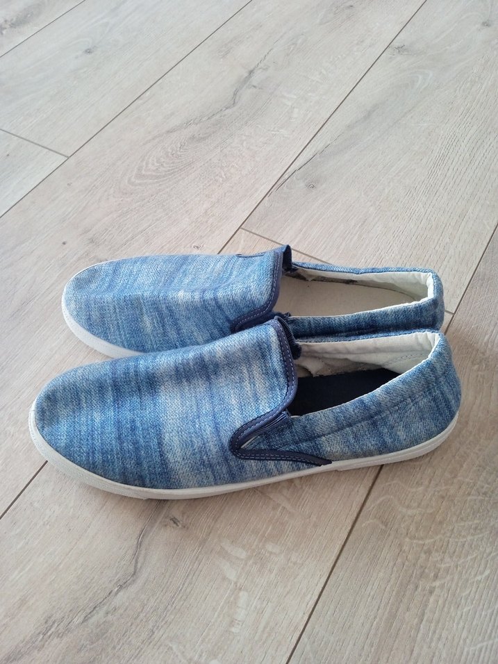 Erkek Mavi Denim Espadril Ayakkabı - Görsel 3