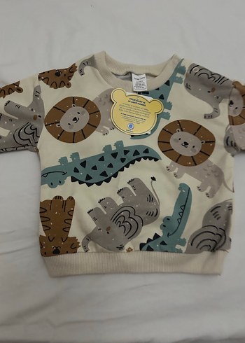 Baskılı Kahverengi Erkek Bebek Takımı - Görsel 3