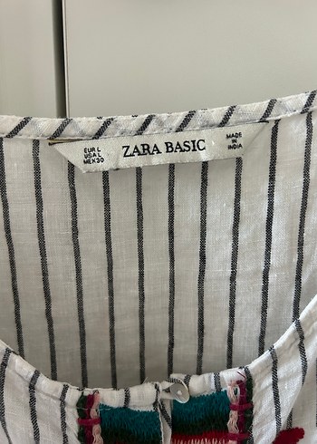 Zara Nakışlı Bohem Uzun Kollu Kadın Bluz - Görsel 5