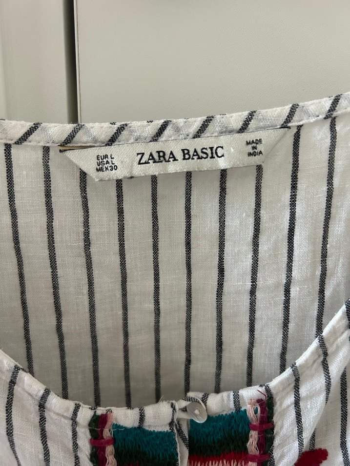 Zara Nakışlı Bohem Uzun Kollu Kadın Bluz - Görsel 5