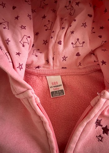 Kız Çocuk Fermuarlı Kapüşonlu Sweatshirt - Görsel 3