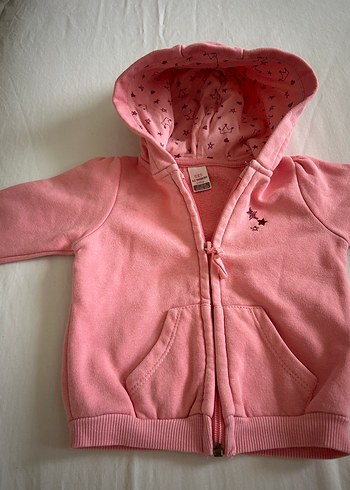 Kız Çocuk Fermuarlı Kapüşonlu Sweatshirt - Görsel 2