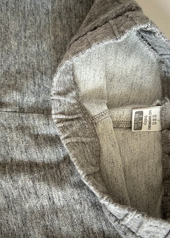 Gri Kapüşonlu Fermuarlı Bebek Takımı - Görsel 7