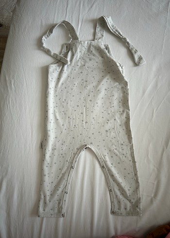 Erkek Çocuk Gri Yıldız Desenli Pamuklu Tulum - Görsel 2