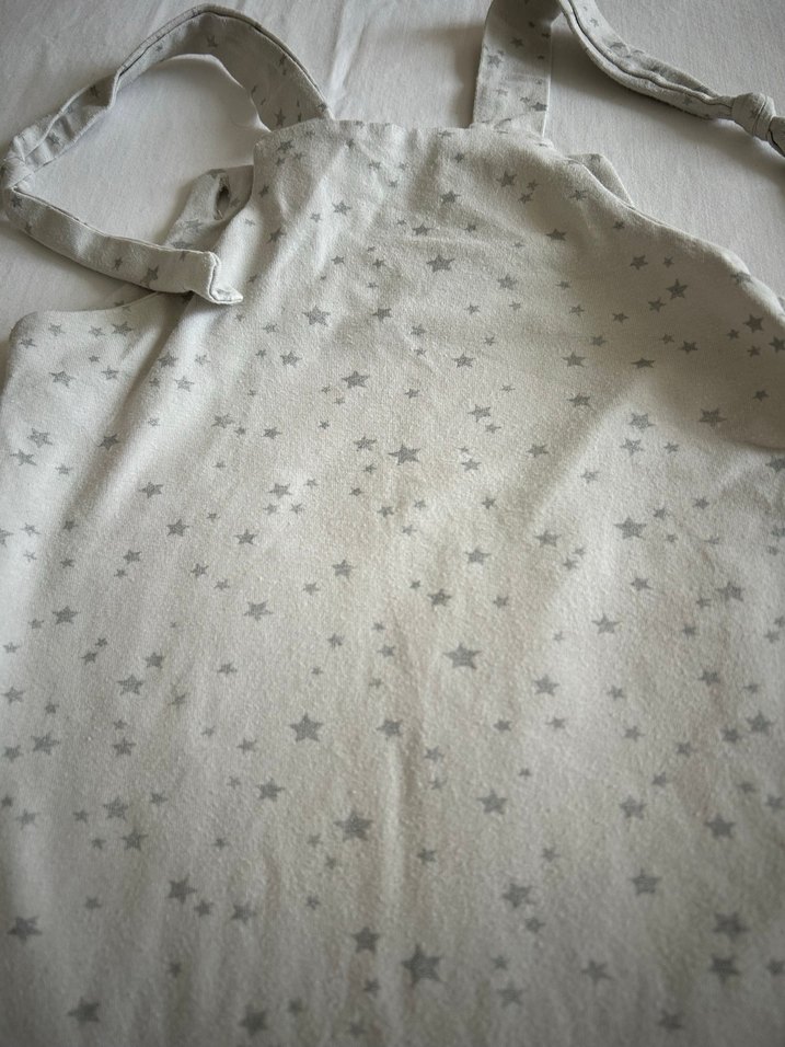 Erkek Çocuk Gri Yıldız Desenli Pamuklu Tulum - Görsel 3