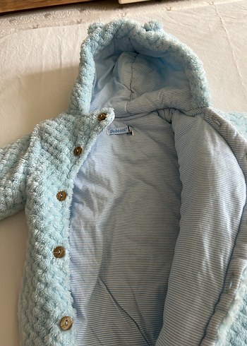 Mavi Örgü Erkek Bebek Tulum - Görsel 6