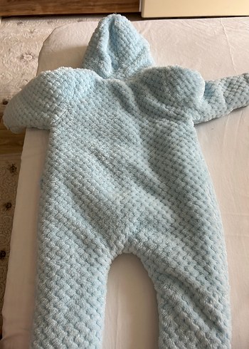 Mavi Örgü Erkek Bebek Tulum - Görsel 7