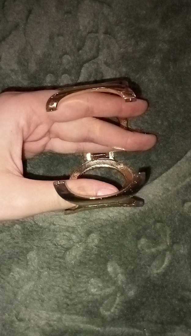 Zincir Detaylı Altın Renk Vintage Bileklik - Görsel 3