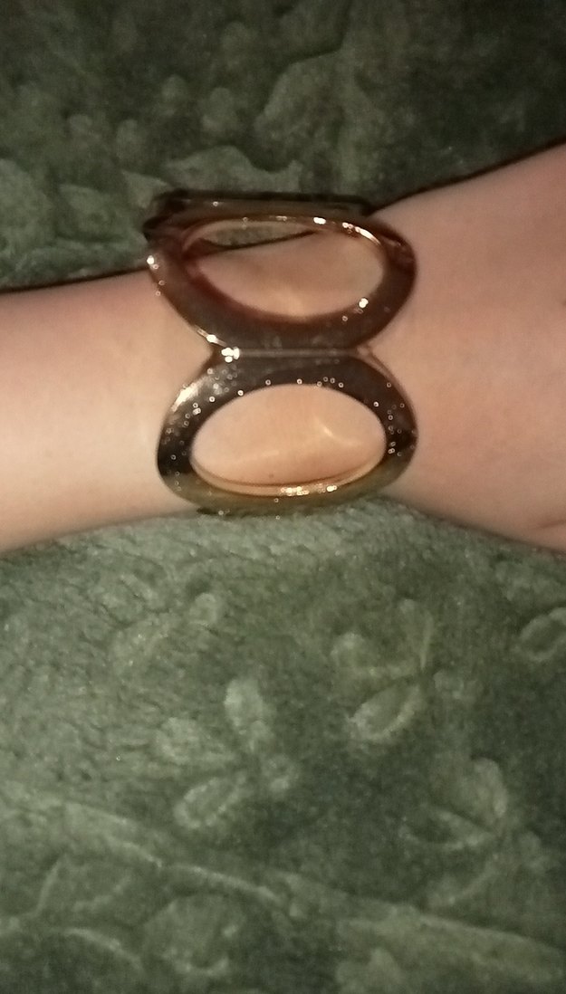 Zincir Detaylı Altın Renk Vintage Bileklik - Görsel 2