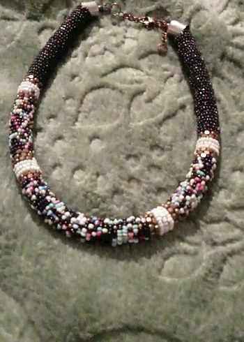 Renkli Boncuklu Bohem Uzun Kolye - Görsel 5