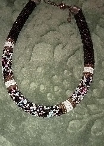 Renkli Boncuklu Bohem Uzun Kolye - Görsel 3