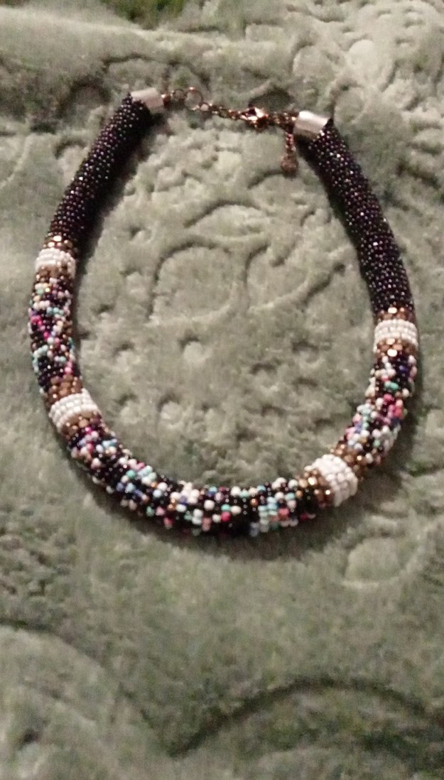 Renkli Boncuklu Bohem Uzun Kolye - Görsel 4