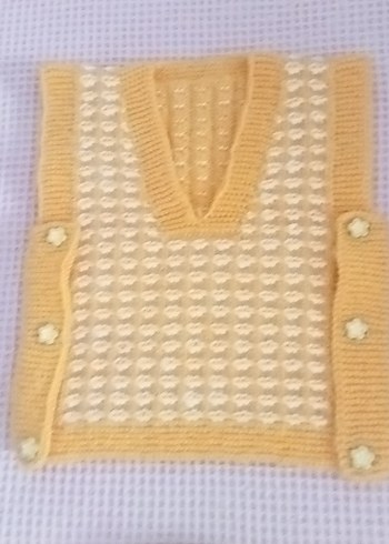 karışık kız erkek bebek el örgüsü yelekeri süveterleri - Görsel 7