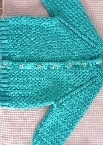 karışık kız erkek bebek el örgüsü yelekeri süveterleri - Görsel 6