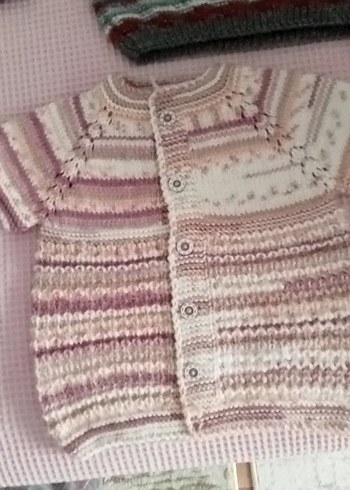 karışık bebek yelekleri süveterleri el örgüsü - Görsel 6