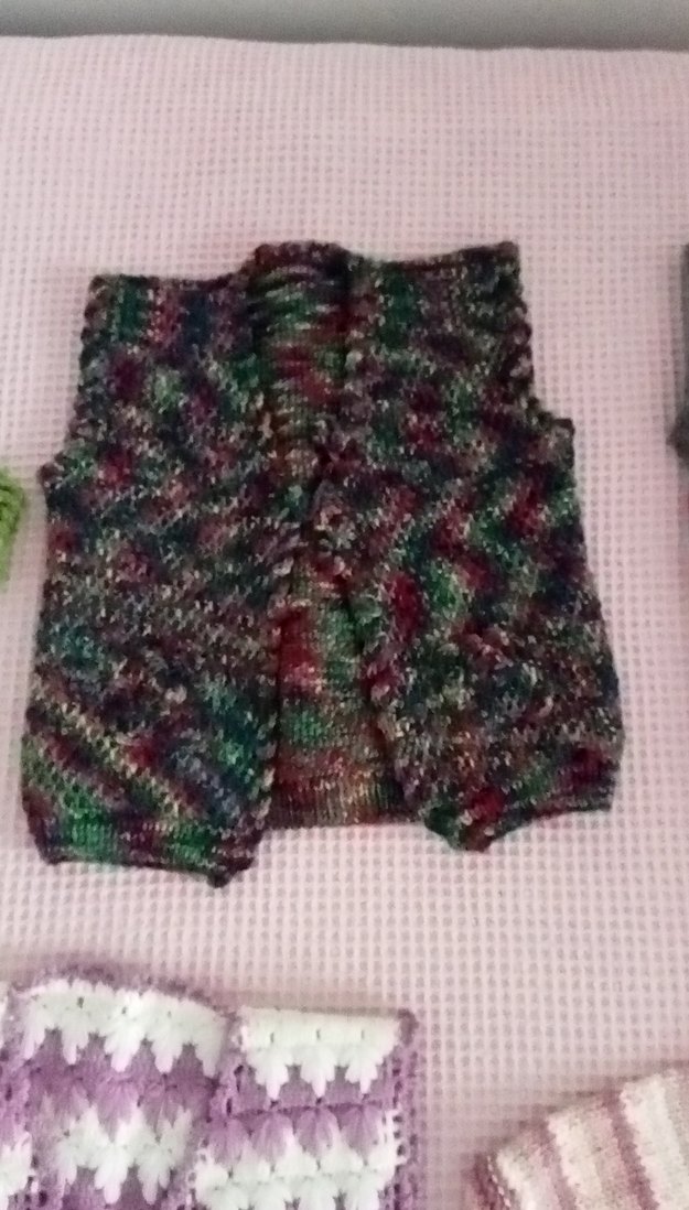 karışık bebek yelekleri süveterleri el örgüsü - Görsel 3