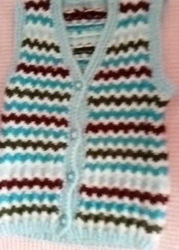 erkek el örgüsü bebek yelekleri - Görsel 5