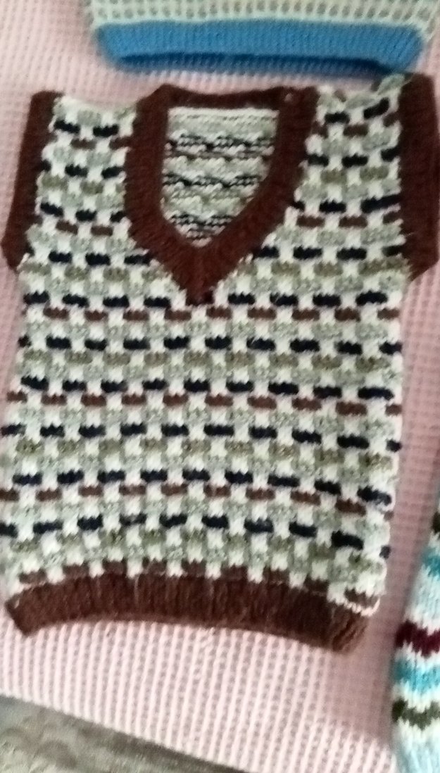 erkek el örgüsü bebek yelekleri - Görsel 3