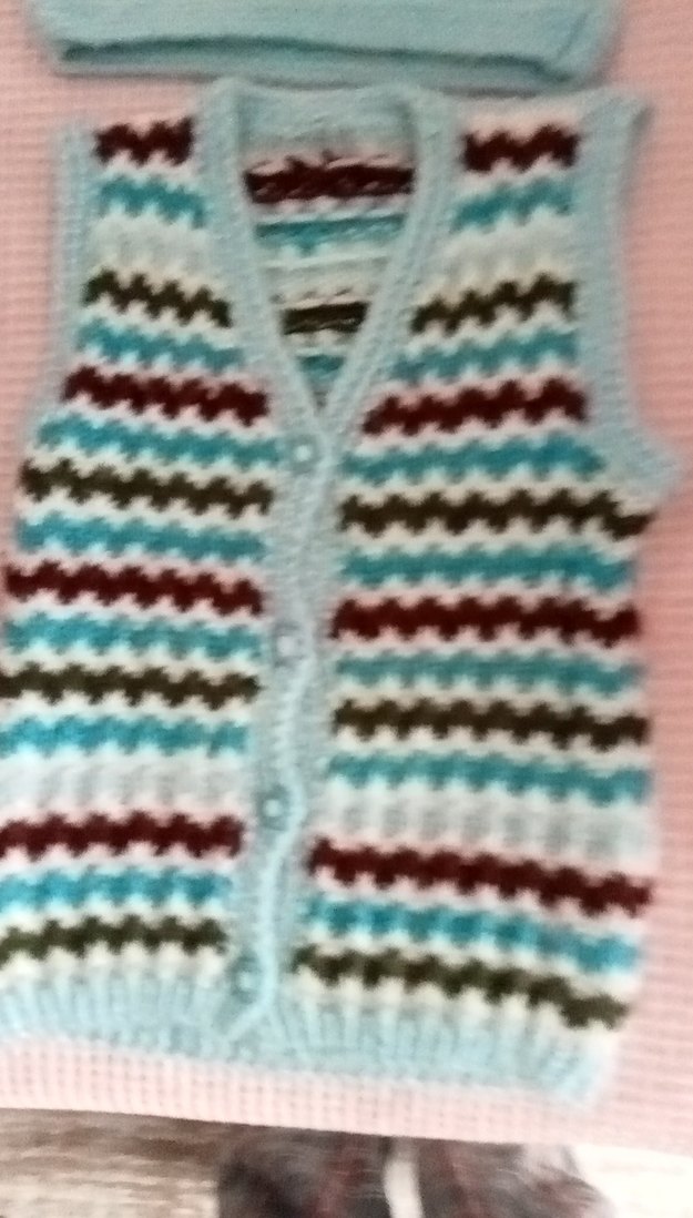 erkek el örgüsü bebek yelekleri - Görsel 5