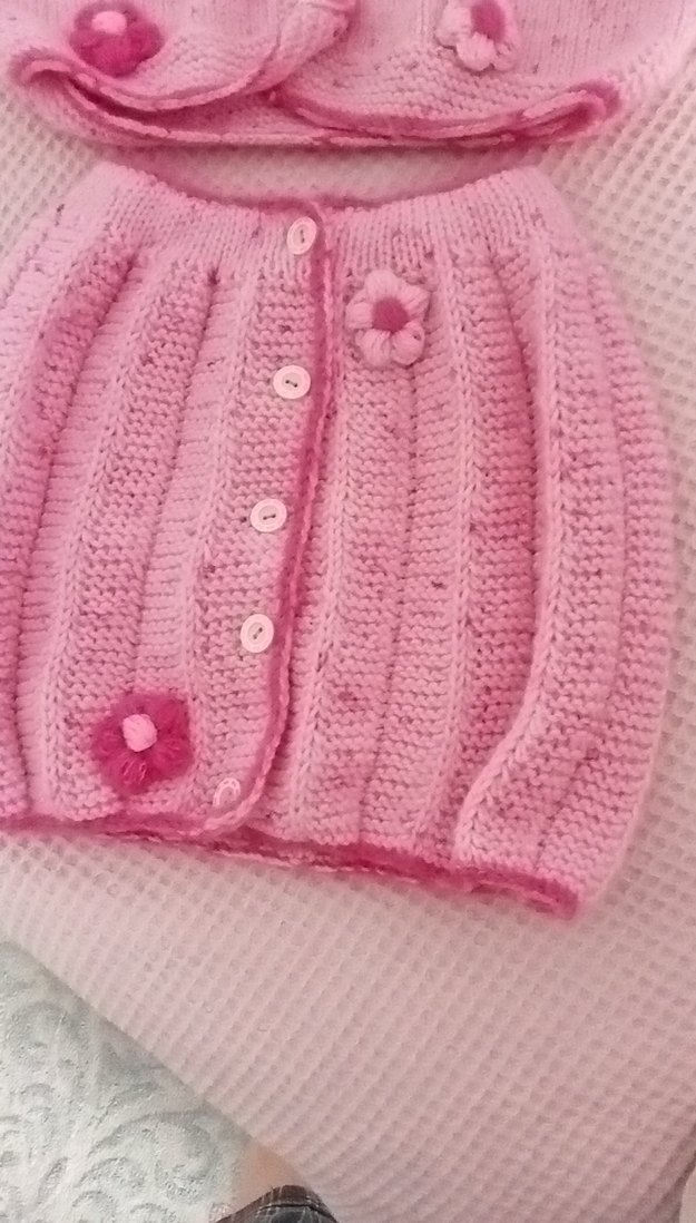 kız çocuğu el örgüsü takım - Görsel 2