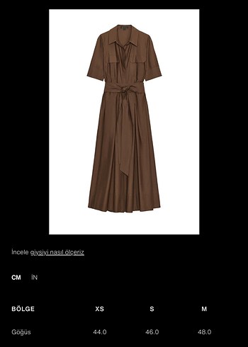 Kahverengi Uzun Drapeli Kadın Elbise - Görsel 8