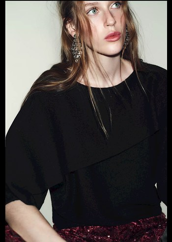 Siyah Zara kazak - Görsel 5