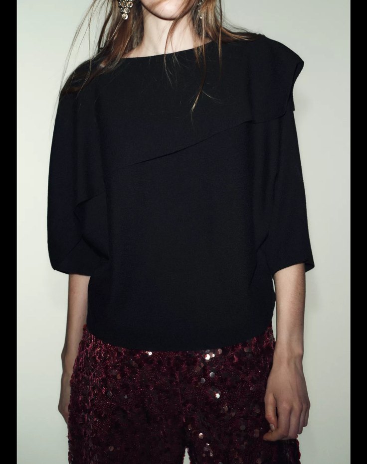 Siyah Zara kazak - Görsel 2