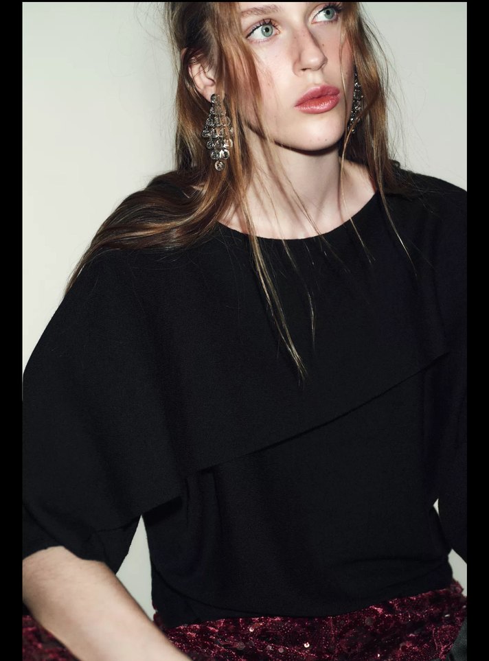 Siyah Zara kazak - Görsel 5