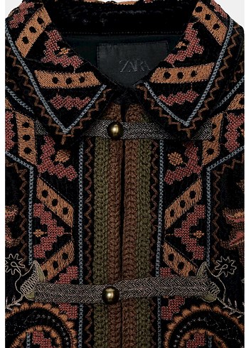 Nakışlı Bohem Kadın Ceket - Görsel 5