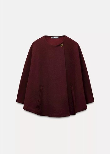 Düğmeli Bordo kaftan