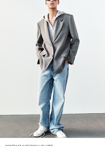 Zara kapşonlu blazer 