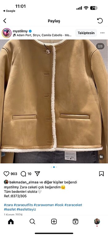 s Beden camel Renk Zara altın düğmeli mont