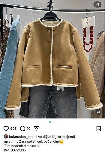 s Beden Zara altın düğmeli mont