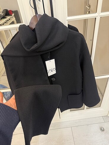 Zara Zara atkılı kaban