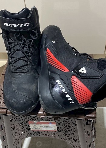 Siyah REV'IT! Biker Erkek Botları Velcro - Görsel 3