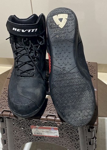 Siyah REV'IT! Biker Erkek Botları Velcro - Görsel 4