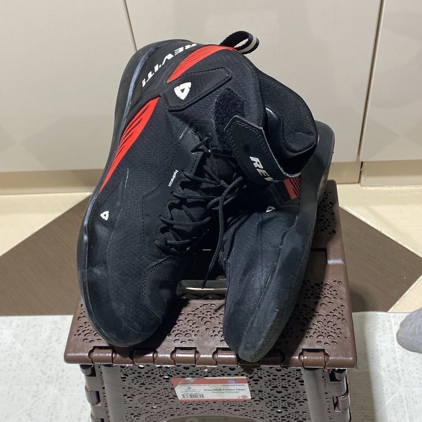 Siyah REV'IT! Biker Erkek Botları Velcro - Görsel 2