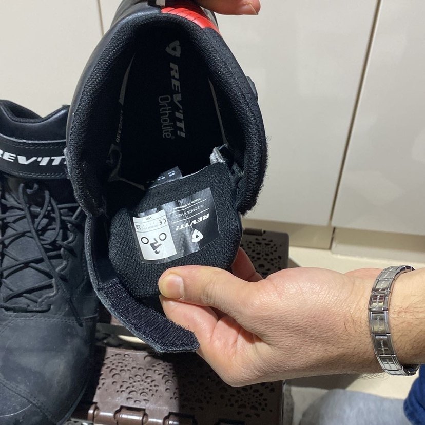 Siyah REV'IT! Biker Erkek Botları Velcro - Görsel 5