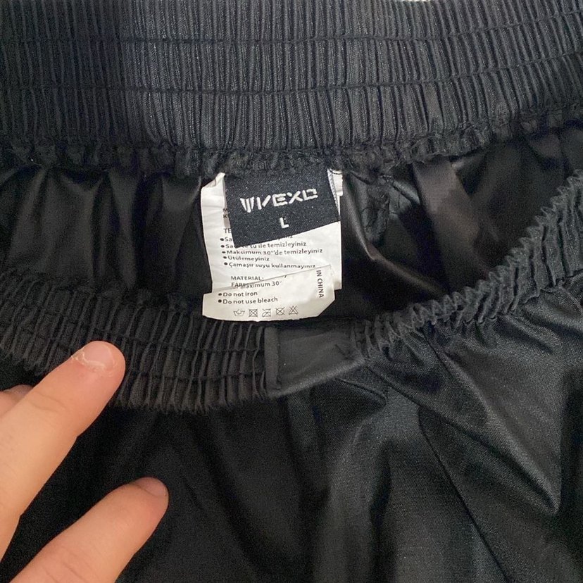 Siyah Erkek motorcu Pantolonu, Rahat Kesim - Görsel 3