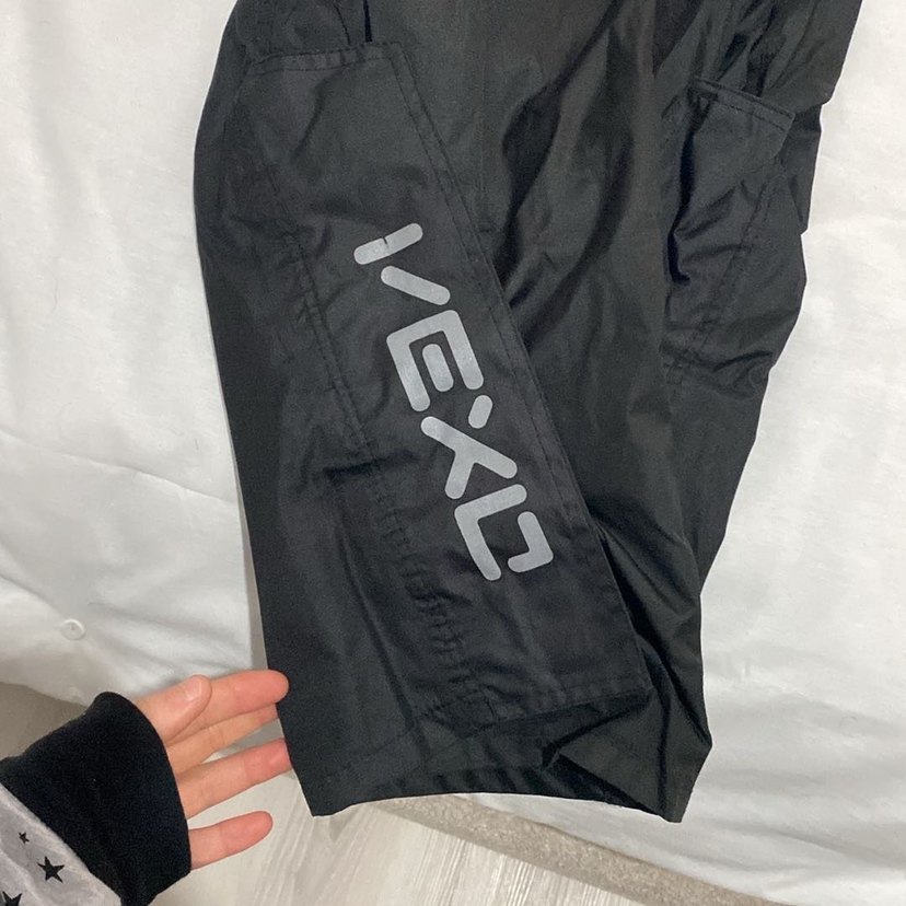 Siyah Erkek motorcu Pantolonu, Rahat Kesim - Görsel 4