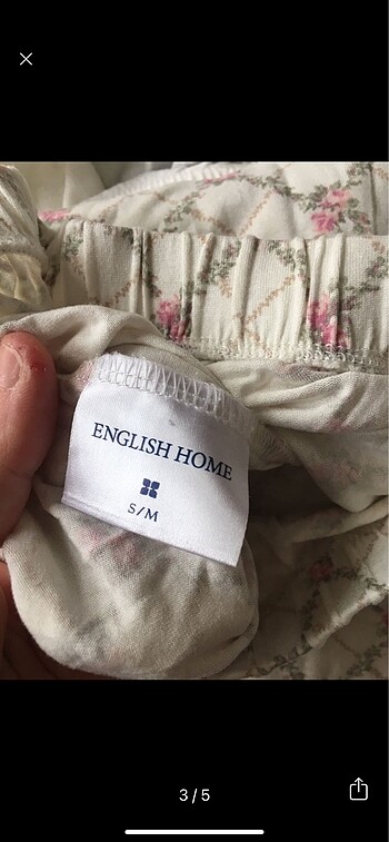 s Beden English home gecelik pijama takımı