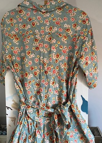 Havoş Bohem Turkuaz Çiçekli Midi Elbise
(Tulum) - Görsel 2